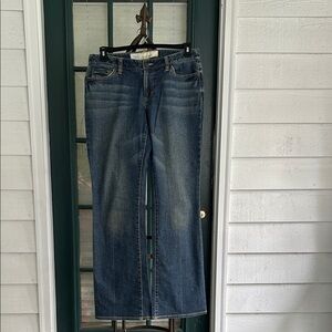 LOFT Dark Blue Straight Leg Jeans